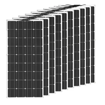 1200W de 600W 480W 120W 18V Monocristalino Semi-flexível Painel Solar de 1~10 pcs Painel Solar 120 W escolher) Para RV/Barco/Carro/Casa