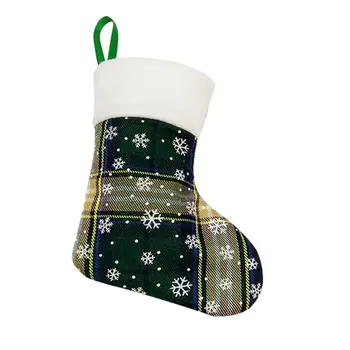 12Pcs acessórios Natal Natal Goodie Sacos de Decoração de Árvore de sueco Meias Ornamentos