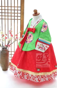 2019 Quente Meninas Tutu Vestido Coreia Tradicional Hanbok Vestido para Crianças de Casamento de Fase de Dança Copaly Fantasia de dia das bruxas de Cosplay Presentes