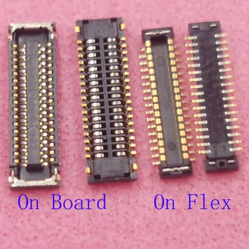 2Pcs Tela de exposição do LCD Flex FPC Conector Plug Para Huawei Y6 Pro Y7 Pro Primeiro-P Smart Plus Y9 2019 Y6S Y7Pro Y6Pro Conselho 34Pin