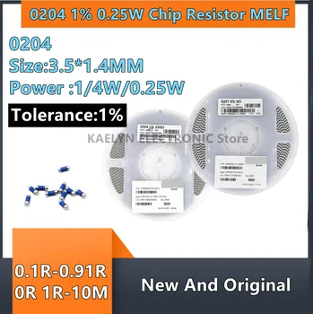 3000 PCS 0204 1% 0,25 W Chip Resistor MELF 0R-10M 1K 10K 12K 18K 91R 100R 110R 120R 160R 680R 430R 100 MIL a 1,2 M 10M 1M 120K 130º-k