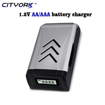 4 Slot LCD Inteligente USB Carregador de pilhas AA / AAA Carregador de Bateria Inteligente Rápido para 1,2 V AA AAA NI-MH, NI-CD 2A 3A Baterias Recarregáveis