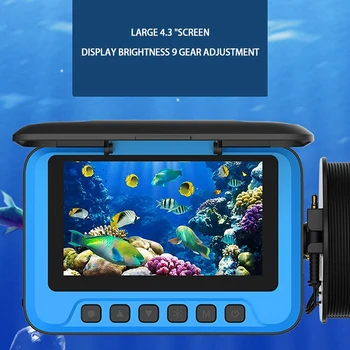 A pesca de Câmara de Azul de 4,3 Polegadas Ecrã de Visualização de 100Kg Peso da Pesca Visão Noturna Impermeável de Alta Definição Peixe Detector de