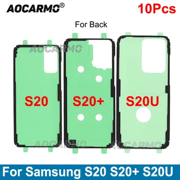 Aocarmo 10Pcs de Volta Adesivo Tampa da Bateria Quadro Impermeável Etiqueta de Fita Cola Para Samsung Galaxy S20 Ultra Plus S20+