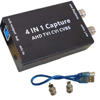 Aquisição de Placa de Cvbs Tvi Cvi Entrada USB Saída de 1080P Analógico Unidade HD Livre de Anel de Suporte de Saída