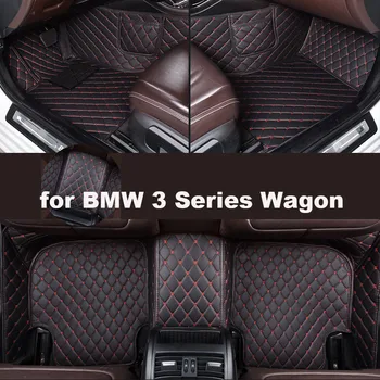 Autohome Carro Tapetes Para BMW Série 3 Vagão 2013-2017 Ano Versão Atualizada do Pé Coche Acessórios Tapetes