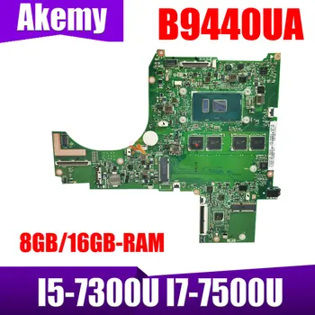 B9440UA Laotop placa-Mãe Para ASUS ExpertBook B9440 B9440U placa-mãe Com I5-7300U I7-7500U CPU 8GB 16GB de RAM Teste de 100% 
