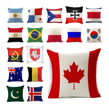 Capa de almofada bandeira nacional Bélgica, Polônia, Dinamarca, Alemanha fronha Casa Capas de Almofadas Decorativas almofadas para o sofá Jogar