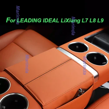 Carro Consola Central com apoio de Braço Caixa de Saco para o LÍDER IDEAL LiXiang L7 L8 L9 Compartimento Interlayer de Cobertura de Armazenamento Acessórios de decoração