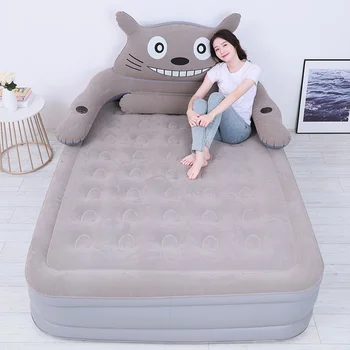 Cartoon colchão Totoro Inflado colchão da cama é Adequado para crianças com tatames pequena e Adorável quarto cama Dobrável e fácil de transportar