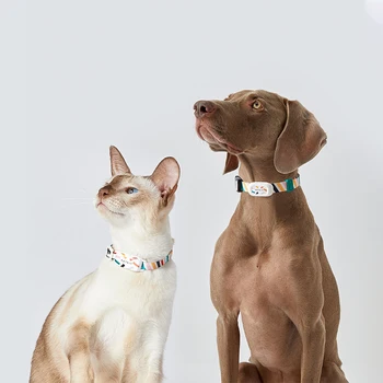 Coleira de Petkit Inteligentes Personalizadas Cão Gato Colares Ajustável Macia de Nylon Impermeável Cachorro Coleira de Marcas de Acessórios para animais APP Trabalho
