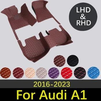 Couro De Alta Qualidade Do Carro De Tapetes Para Audi A1 2016~2023 Moda Acessórios Interiores Tapetes Personalizados Estilo Carro Tapete