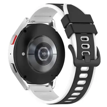 De duas cores, Design Inovador da Banda de Silicone Para Samsung Watch5 Watch5 Pro Watch4 Assista 5 Pro Correia Esporte Correia de Banda de