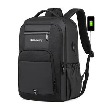 DISCOVERBAG Grande Capacidade de 15,6 polegadas Laptop Backpack Durável Diário Saco de Escola Multifuncional USB de Carregamento de Porta Resistente à Água