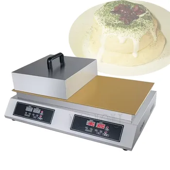 Elétrica Suflê de Máquina Comercial Dorayaki Cookie Maker Cobre Puro Digital Lanche com duas pontas 2600W
