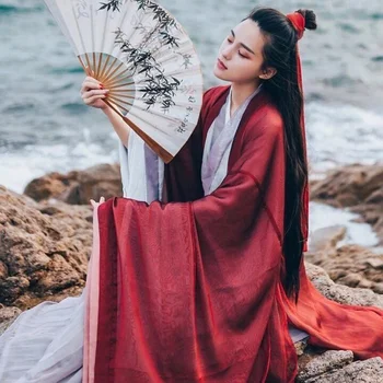 Hanfu Vestido De Mulher Chinês Tradicional Hanfu Definido Feminino Cosplay Traje De Verão Hanfu Vermelho Para Mulheres