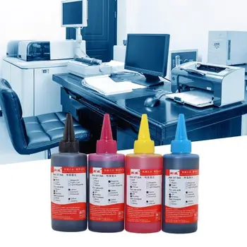 Impressora de Tinta Recarga de Tinta para Impressora Epson Tinta Corante para Tinta Contínuo Ciss Sistema Reutilizável cartucho Universal 100ml por bo H4X5
