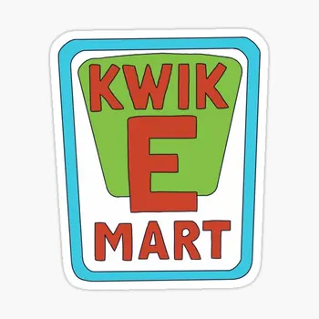 Kwik E Mart Simpsons Logotipo 5PCS Carro Adesivos para Decoração de Sala de estar Sala de Arte da Motocicleta Cartoon Laptop de Bagagem Garoto Engraçado Janela