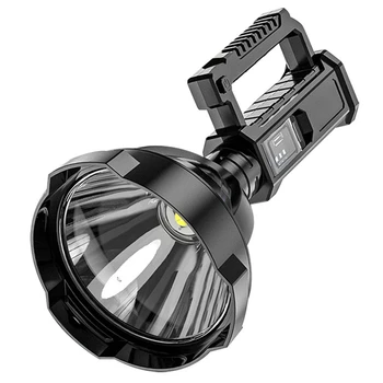 Lâmpada ao ar livre LED Lanterna Portátil Titular da Lâmpada de Alta Potência Impermeável USB Recarregável Luz Forte Holofote