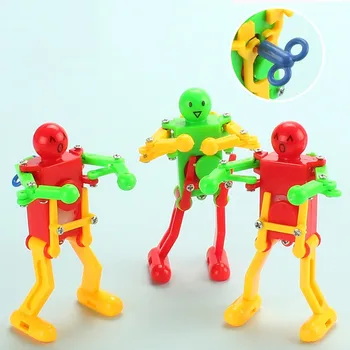 Mecânica do Vento Dança do Robô de Brinquedo para o Bebê Garoto de Desenvolvimento de Presente Quebra-Vento de Brinquedo se Mexer Brinquedo para a Criança de Encontro da Família Brinquedo