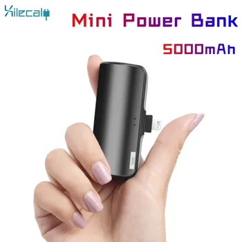 Mini Banco do Poder de 5000mAh carregador Portátil Powerbank Sobresselentes do Telefone Móvel Bateria Externa PoverBank Para iPhone Samsung Xiaomi