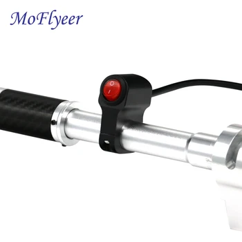 MoFlyeer 12v Motocicleta Guiador LED do Interruptor do Farol Interruptores Liga de Alumínio Para 7/8