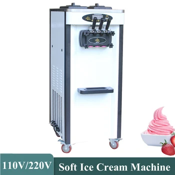 Máquina do Creme de gelo Inteligente LCD Macio Fabricantes de sorvete de Doce de Cones de Equipamento de Congelação Máquina de Venda directa