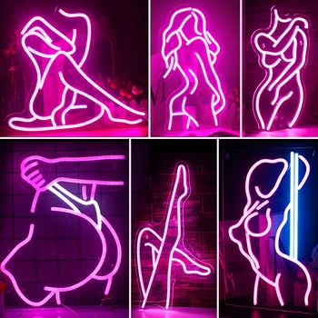 Neon Arte Super Sexy Senhoras Muito Atmosfera Luzes Feminino Quartos, Sala Apartamento Festa De Bar Club Hotel Sexy Neon Led