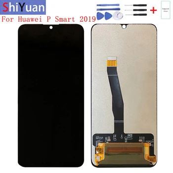 Original Para Huawei P Inteligente 2019 Tela LCD de Toque POTE LX1 LX2 LX3 Para P Inteligente 2019 Tela de LCD Com Moldura de Substituição
