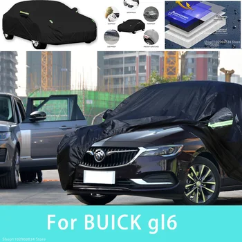 Para BUICK gl6 Exterior Completa de Proteção de Automóvel Cobre de Neve Cobrir as Sombras Impermeável, Dustproof Exterior acessórios do Carro