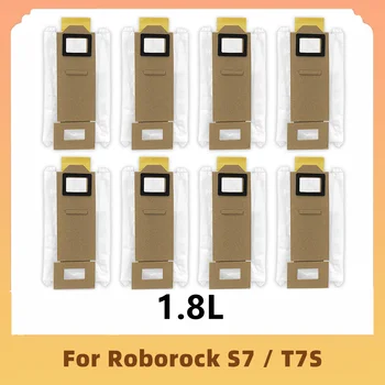 Para Xiaomi Roborock T7S T7S Mais S7 Auto-Vazio Dock Robô Aspirador de pó 1,8 L os Sacos para o Pó de Substituição de Peças de Reposição Acessórios