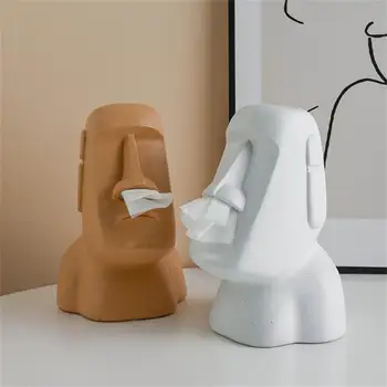 Pedra Figura Tecido Facial Caixa de Guardanapo Suporte de Papel Toalha Recipiente adequado para o Office casa de Banho Quarto a Decoração Home