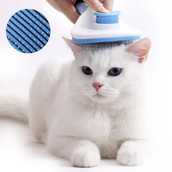 Pet Grooming Escova De Auto-Limpeza Automaticamente Cão Gato Rasqueadeira Remover Cão De Pêlos Pet Pente