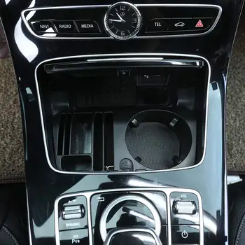 Plástico Consola Central com apoio de Braço da Caixa de Armazenamento de Titular da Copa de Acessórios para Mercedes Benz Classe E W207 Coupé w213 GLC X253 W205