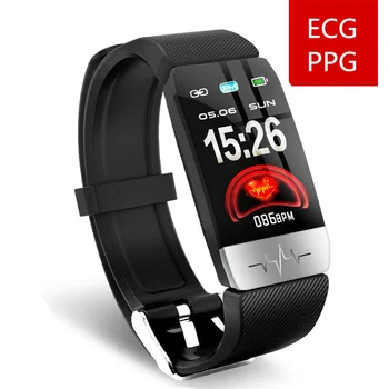Q1s Banda Inteligente ECG+PPG Fitness Tracker frequência Cardíaca Pressão Arterial IP67 Impermeável Previsão do Tempo, Esportes Pulseira Relógio Inteligente