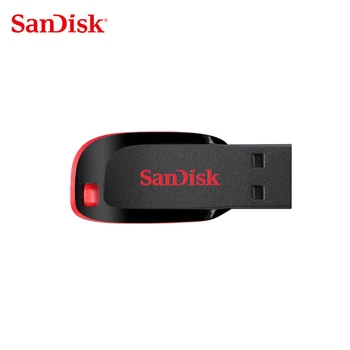 SanDisk CZ50 Unidade Flash USB de 32GB 16GB, Pen Drive 128GB de Memória USB 2.0 Vara Pendrive de 64GB Flash Disco