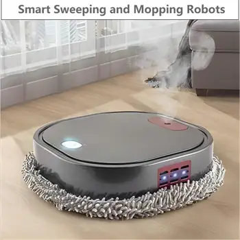Smart Elétrico Vassoura Robô de Limpeza para a casa Seca E Molhada Robô de eletrodomésticos Com Umidificação Spray Inteligente de UV mop Robô