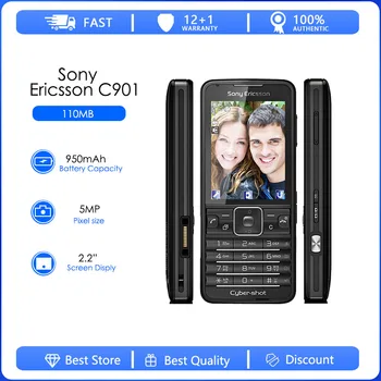 Sony Ericsson C901 Remodelado-Original Desbloqueado Telefone 2.2 