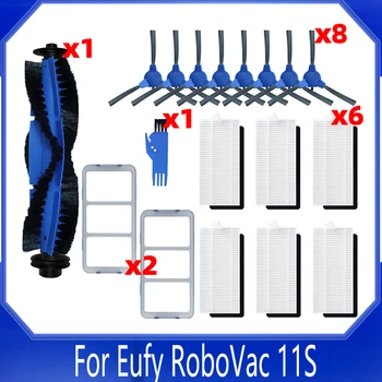 Substituição para Eufy Robovac 11S Mais 35C 30 30C 15C 12 25C Robô de Vácuo Principal do Rolo da Escova Lateral Pré Filtro Hepa Filtro de Reposição