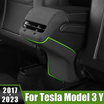 Tesla Model 3 Y 2017 2018 2019 2020 2021 2022 2023 Carro ABS Anti Kick Guarnição Traseira Consola Central de Condicionador de Ventilação de Saída de quadros