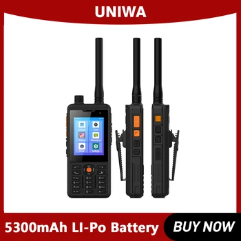 UNIWA P5 Zello Walkie Talkie Celular Android 9.0 Celular 4G LTE 1GB+8GB MT6739 Smartphones UHF 400-480mhz 5300mAh NFC POC