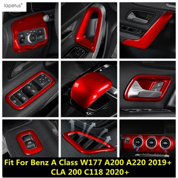 Vermelho Engrenagem Identificador de Painel de Ar Moldura Tampa Guarnição Acessórios Para o Benz Classe W177 A200 A220 2019 - 2023 /CLA 200 C118 2020 - 2023