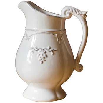 Vintage Vaso de Cerâmica Branco Clássico francês vaso de Flores para Casa, Casa, Sala de estar, Mesa de Escritório Centrepieces para Decoração de Casamento