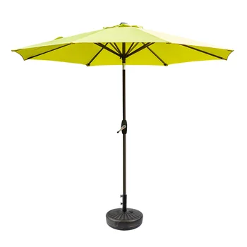 Westin ao ar livre de 9 m de Pátio de guarda-chuvas de Bronze Base de Plástico Incluído, Verde-Limão